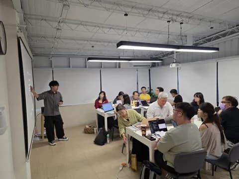 實體工作坊課堂實景，非回饋者本人