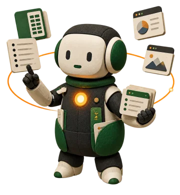 AI 正在自動處理任務